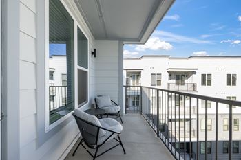Private balconies and dual-entry porches*